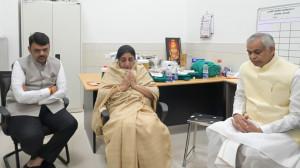 IN PHOTOS: Fadnavis, Shinde and Governor reach Pune to meet Ajit Pawar’s family