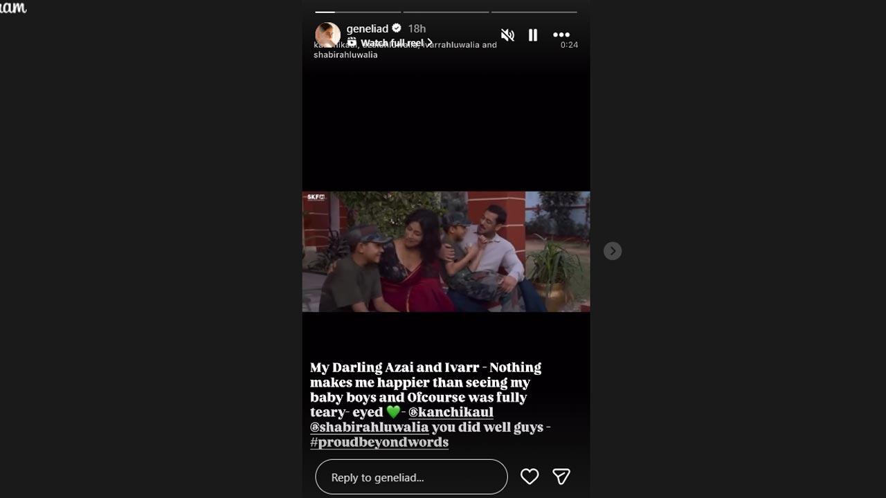 Picture Courtesy/Genelia Deshmukh`s Instagram account