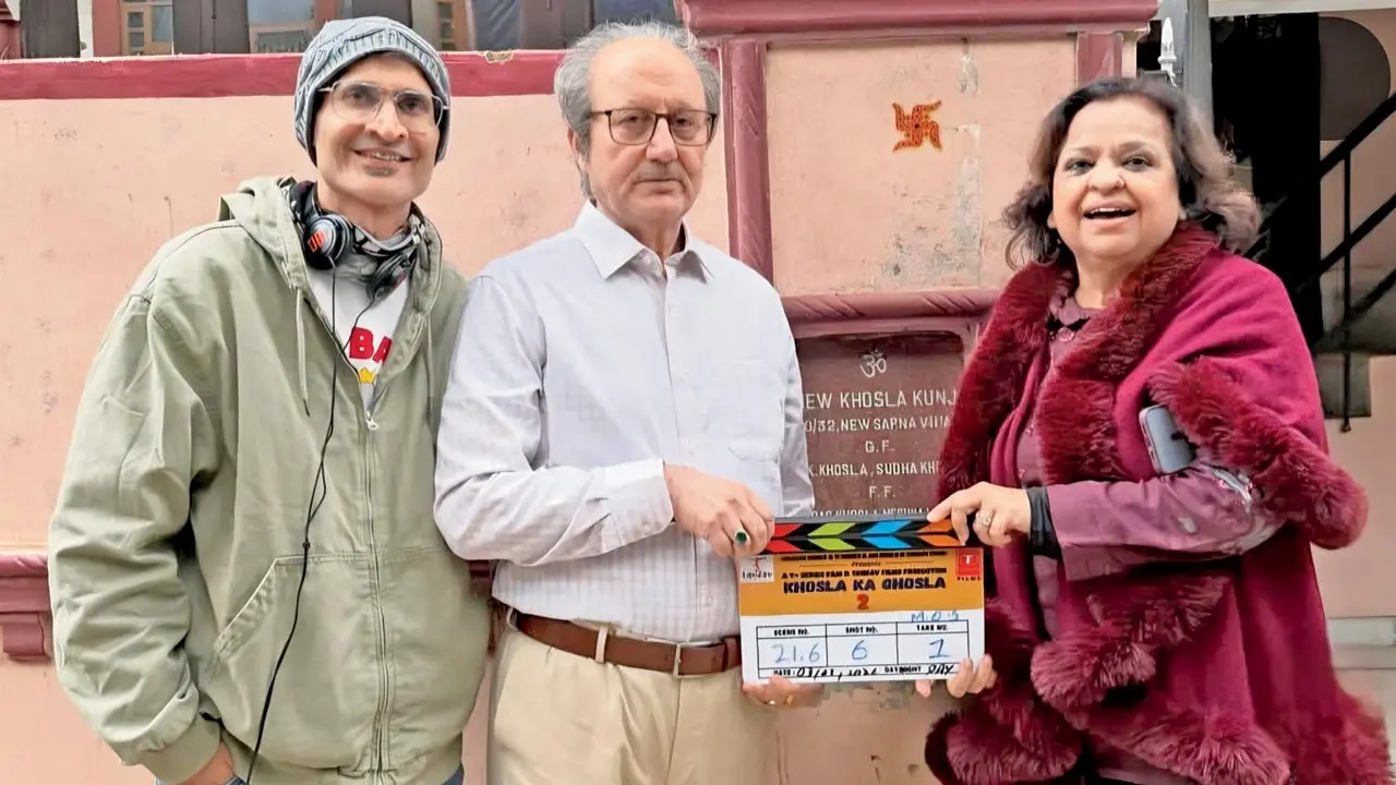 Prashant Bhagia, Anupam Kher, and Savita Raj Hiremath