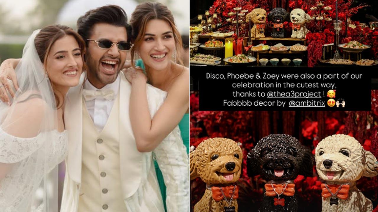 Kriti Sanon shares how her 3 dogs became part of Nupur Sanon's wedding