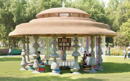 A rendering of Bose Krishnamachari’s concept, The Pavilions of Conversation. Pics Courtesy/ADFF STIR