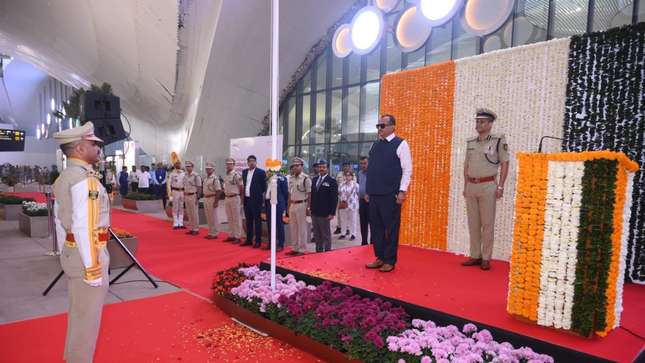 Meanwhile, at the recently inaugurated Navi Mumbai International Airport, top officials joined in to mark the Republic Day celebrations