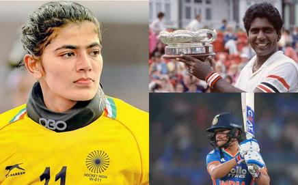 Savita Punia, Vijay Amritraj, Harmanpreet Kaur (Pic: X/File Pic)