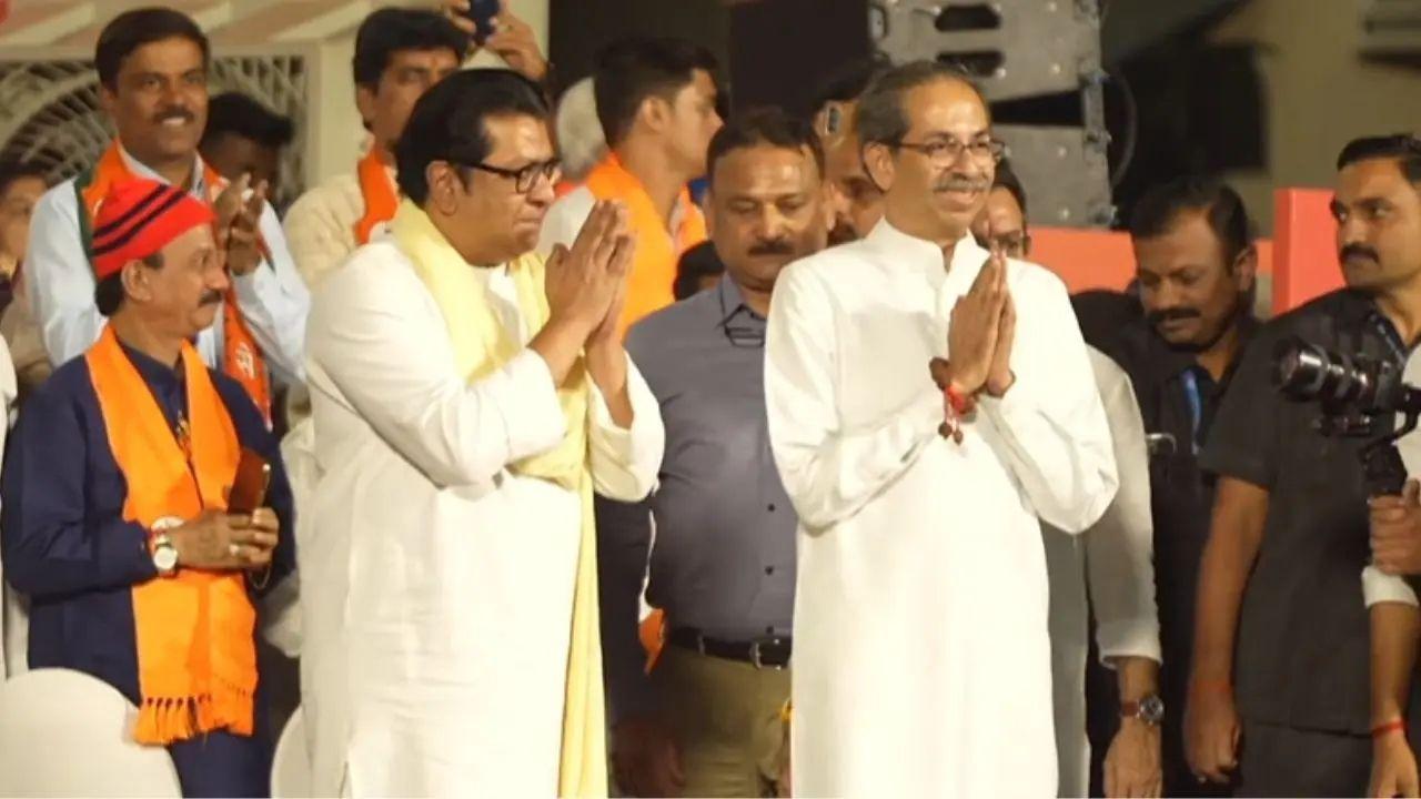 <p>The &ldquo;then vs now&rdquo; images of the Thackerays capture more than just aging&mdash;they tell a story of rivalry, reconciliation, and reinvention. From their early days of political rivalry to the present scenario of collaboration, these visuals remind voters of the shifting dynamics of Maharashtra politics. PIC/ SCREENGRAB</p>