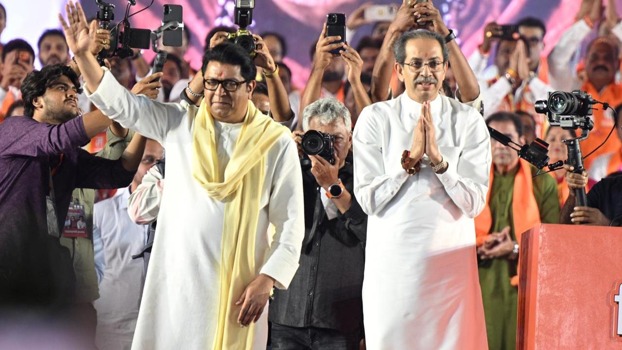 Uddhav-Raj joint rally: Have come together due to ‘threat to Mumbai’, MNS chief