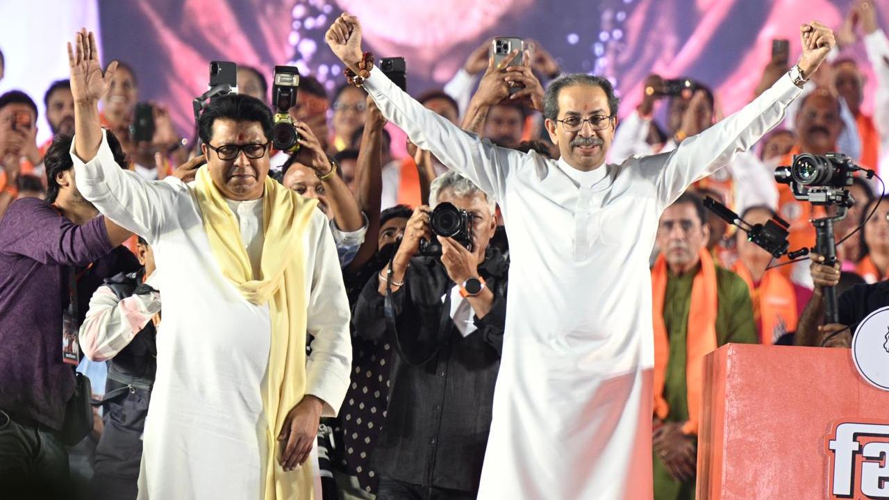 Uddhav-Raj joint rally: Have come together due to ‘threat to Mumbai’, MNS chief