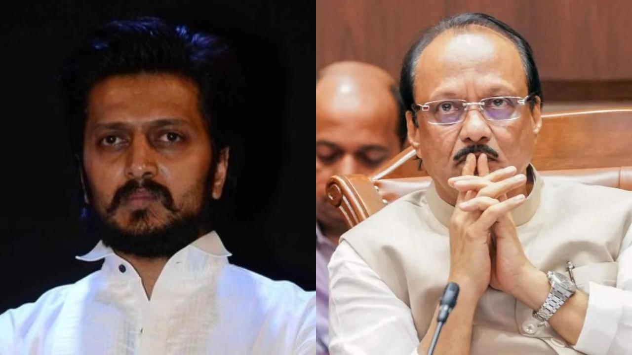 Riteish Deshmukh attends Ajit Pawar's funeral in Baramati, pays last respects