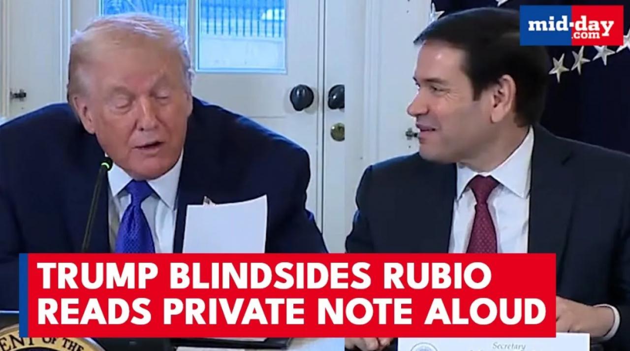 Trump exposes Rubio’s private note