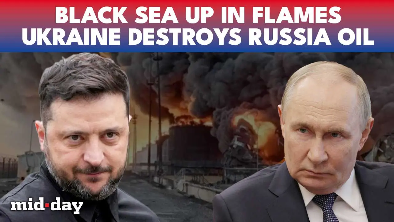 Explosions rock Black Sea energy hub after drone strike