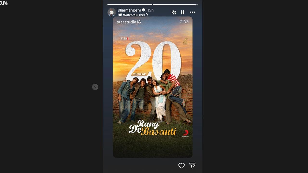 Picture Courtesy/Sharman Joshi`s Instagram account