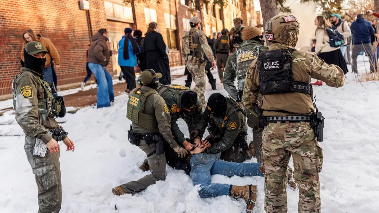 Minneapolis shooting: Homeland Security says ICE officer acted in self-defence