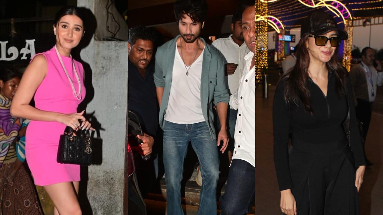 Spotted in the city: Tara Sutaria, Shahid Kapoor, Mrunal Thakur and others
