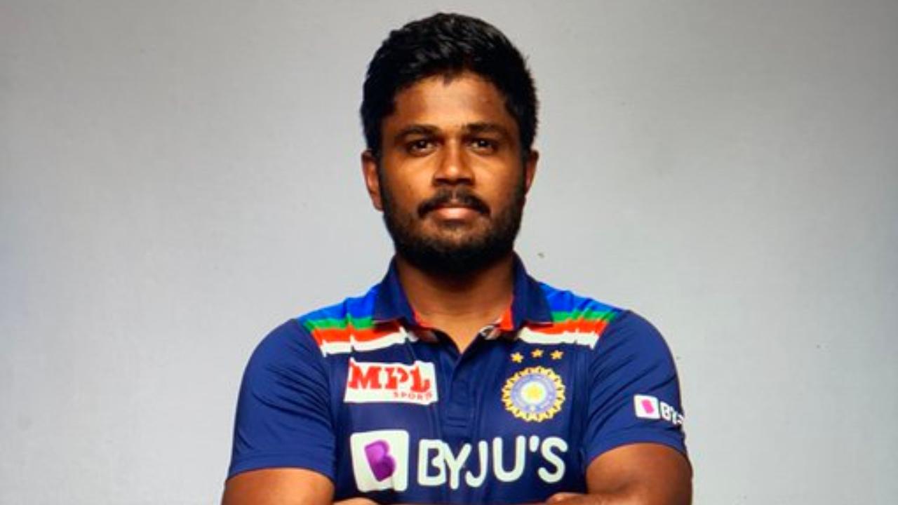 The Kerala-born cricketer is also struggling with a string of low scores. However, his chances in the global showpiece seem less compared to those of Kishan (Pic: X/@IamSanjuSamson)