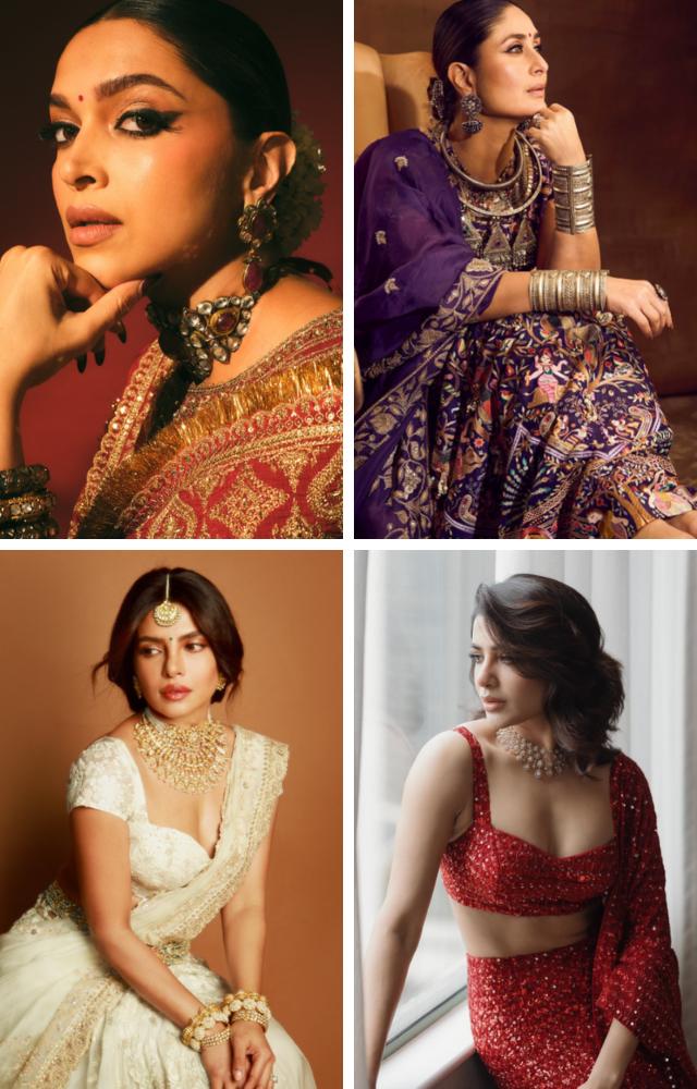 7 Actresses teach how to highlight those jewels in weddings