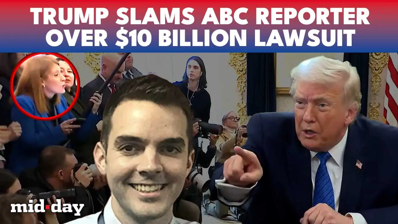 Trump lashes out at ABC reporter when pressed on 10 billion dollar lawsuit