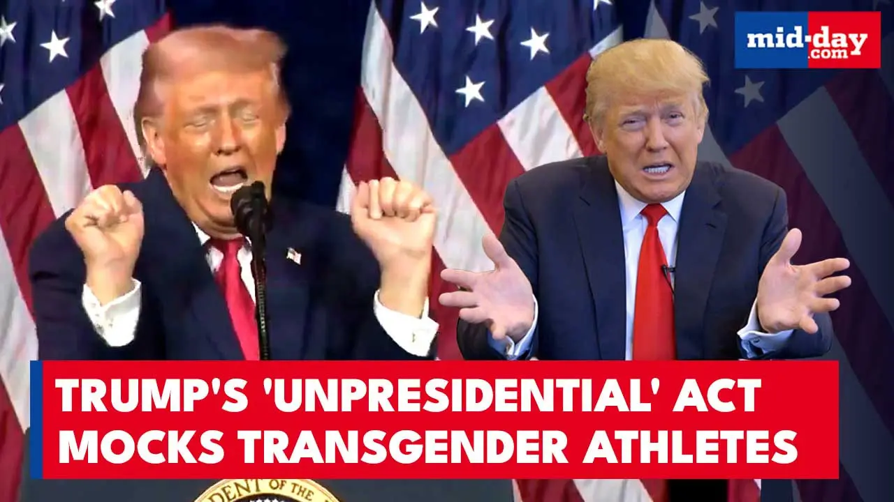 Trump’s stand-up comedy on transgender athletes invites global flak