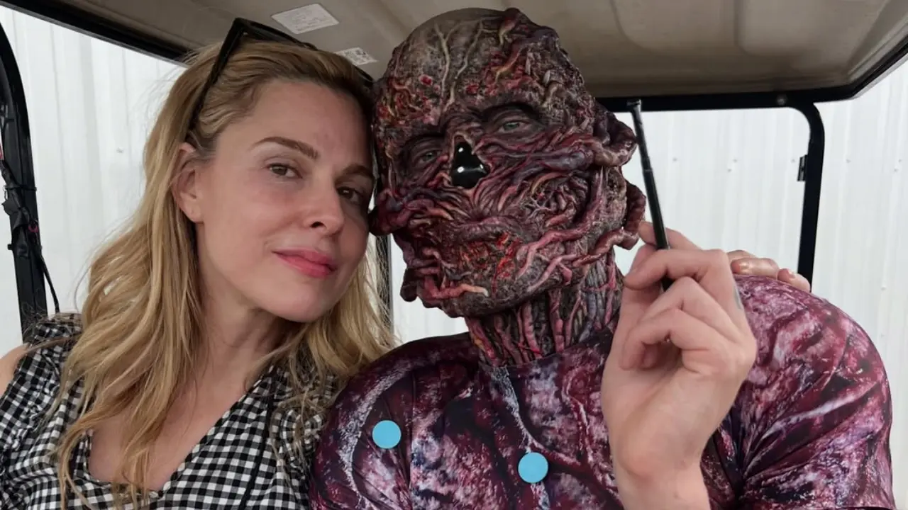 Stranger Things star Cara Buono rings in the new year with 'bestie' Vecna