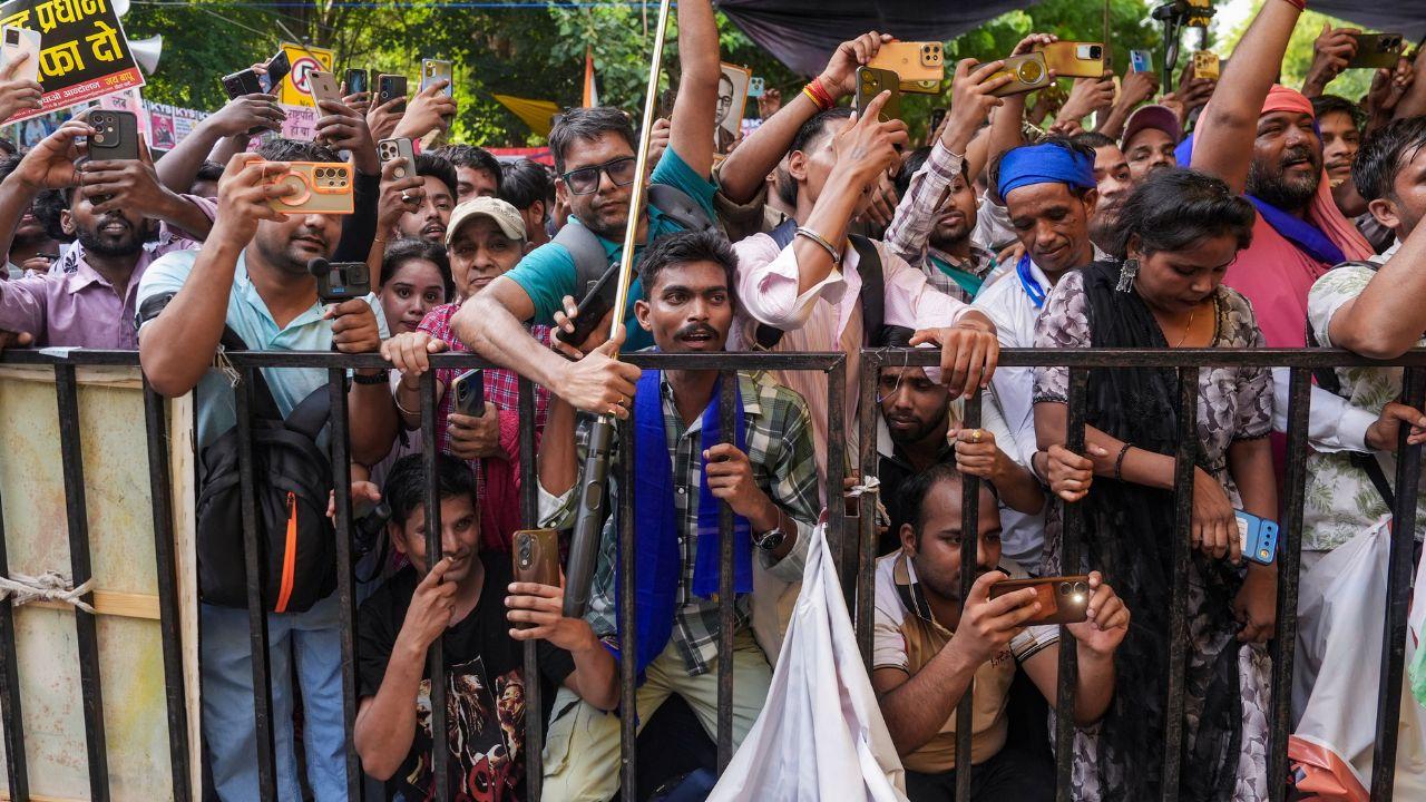 The CJP's protest over alleged irregularities in the NEET examination entered its 26th day. The outfit also announced a one-day mass hunger strike on Thursday ahead of its "Chalo Sansad" march on July 20