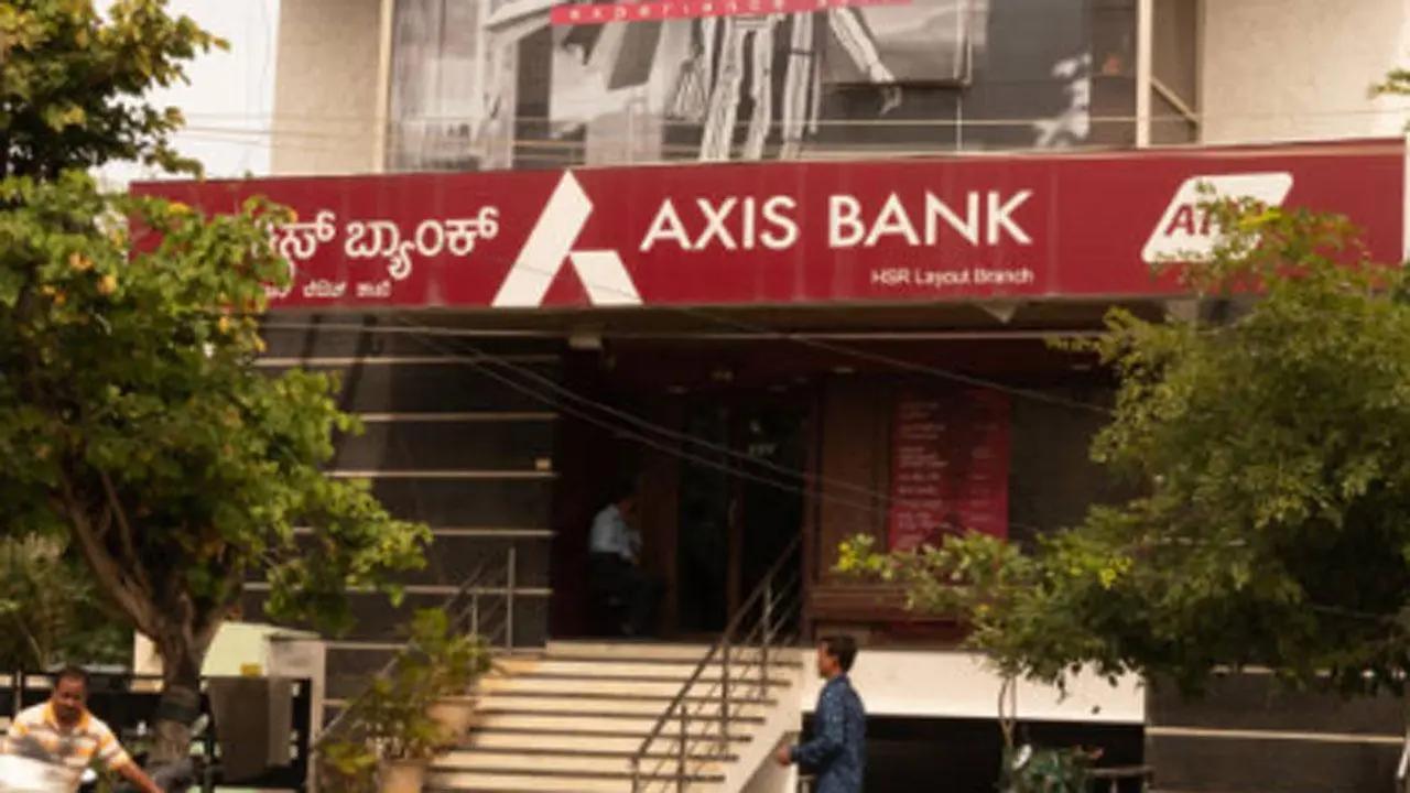 Axis Bank shares fall 6 per cent after Q1FY27 earnings result File Picture