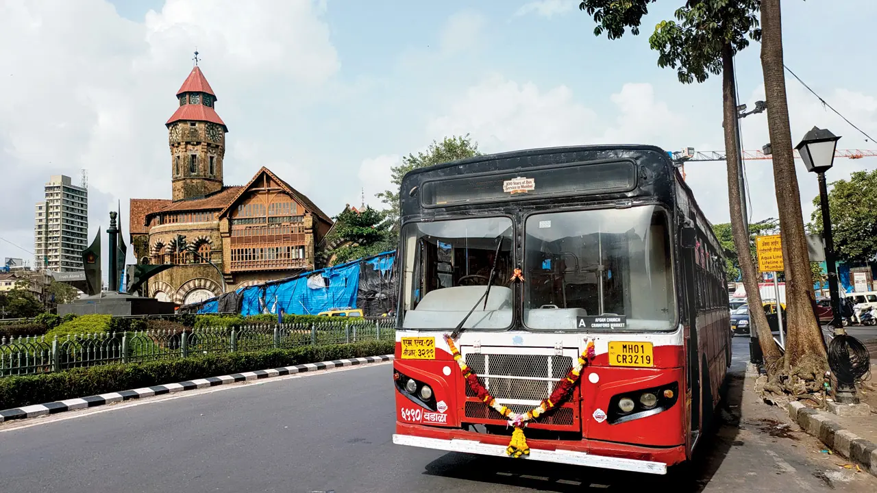 Mumbai recreates first BEST bus journey to mark 100 years of service The heritage ride concludes at Crawford Market, recreating the inaugural BEST bus journey first undertaken on July 15, 1926. Pics/Rajendra B Aklekar