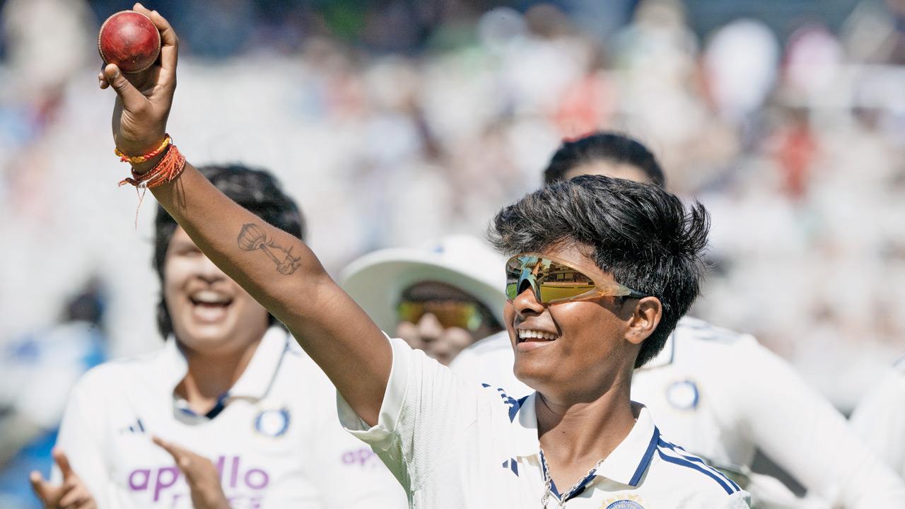 India Women vs England Women: Gaud too good at Lord's! Kranti Gaud after her five-wicket haul on Saturday. PIC/BIPIN PATEL