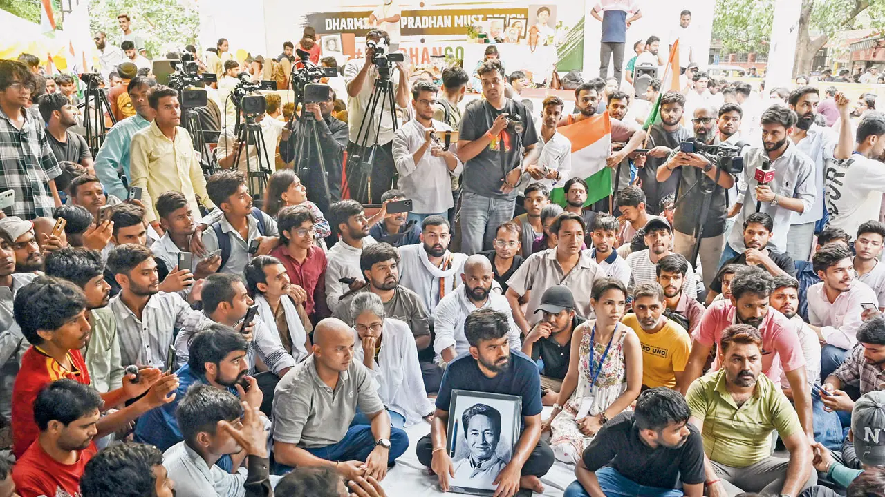 CJP’s Abhijeet Dipke begins indefinite hunger strike CJP’s Abhijeet Dipke begins indefinite hunger strike