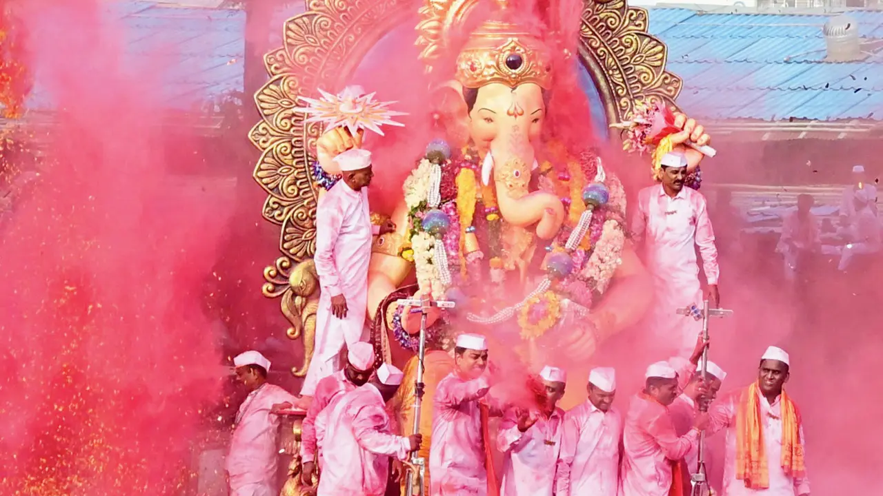Bombay HC seeks Maharashtra's stand on PM modi's ganesh idol appeal The Lalbaugcha Raja idol on its way for immersion on the final day of the ten-day-long Ganesh festival on September 17, 2024. FILE PIC/SHADAB KHAN