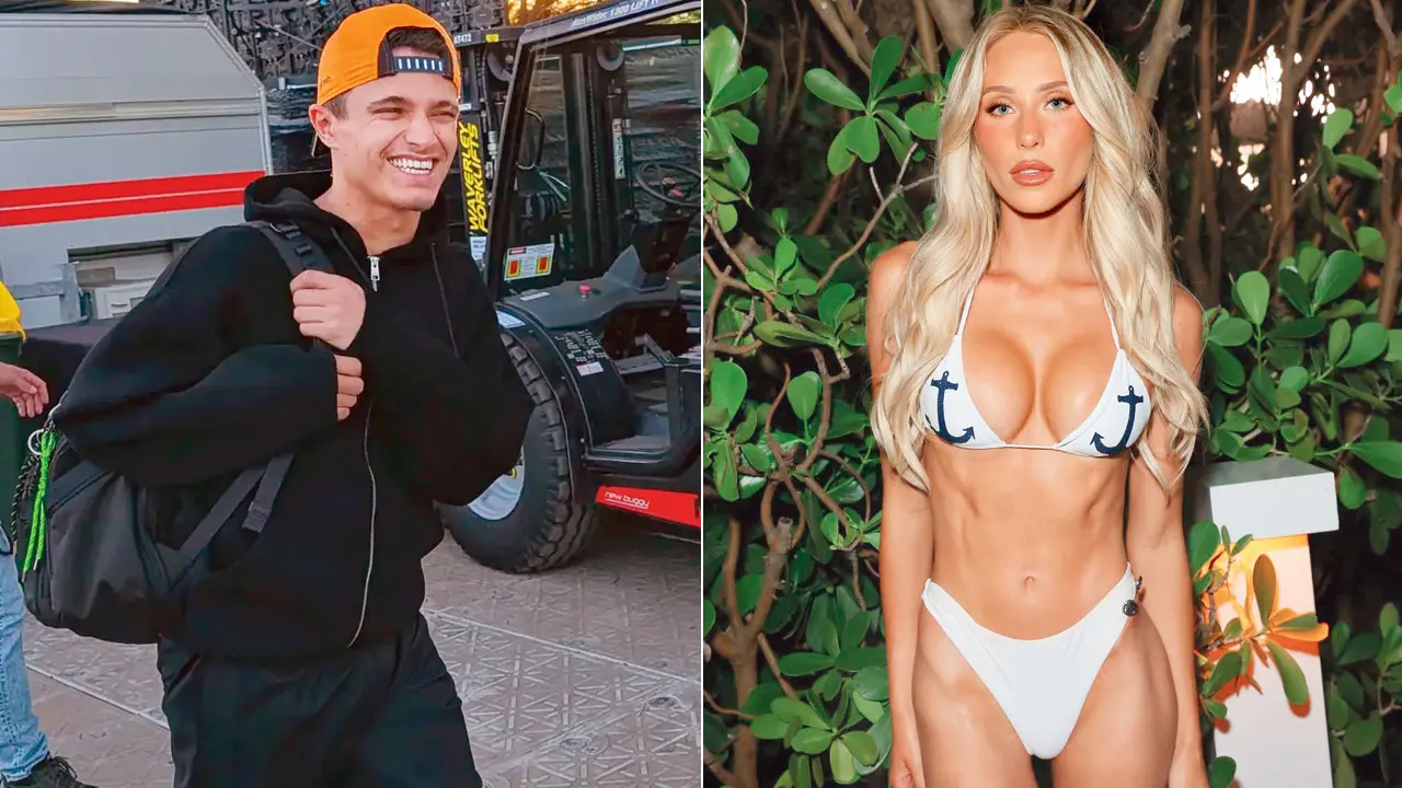 Lando Norris love story with Alix Earle hots up! Lando Norris; (right) Alix Earle. Pic/Earle’s Instagram