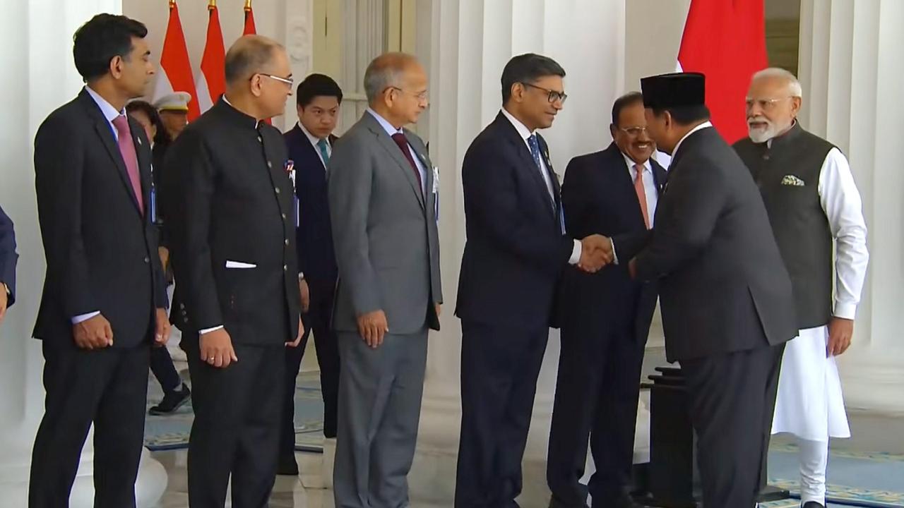 PM Modi, who arrived in Jakarta on Monday afternoon as part of his three-nation tour of Indonesia, Australia and New Zealand, was received at the airport by Indonesian President Subianto in a rare diplomatic gesture.