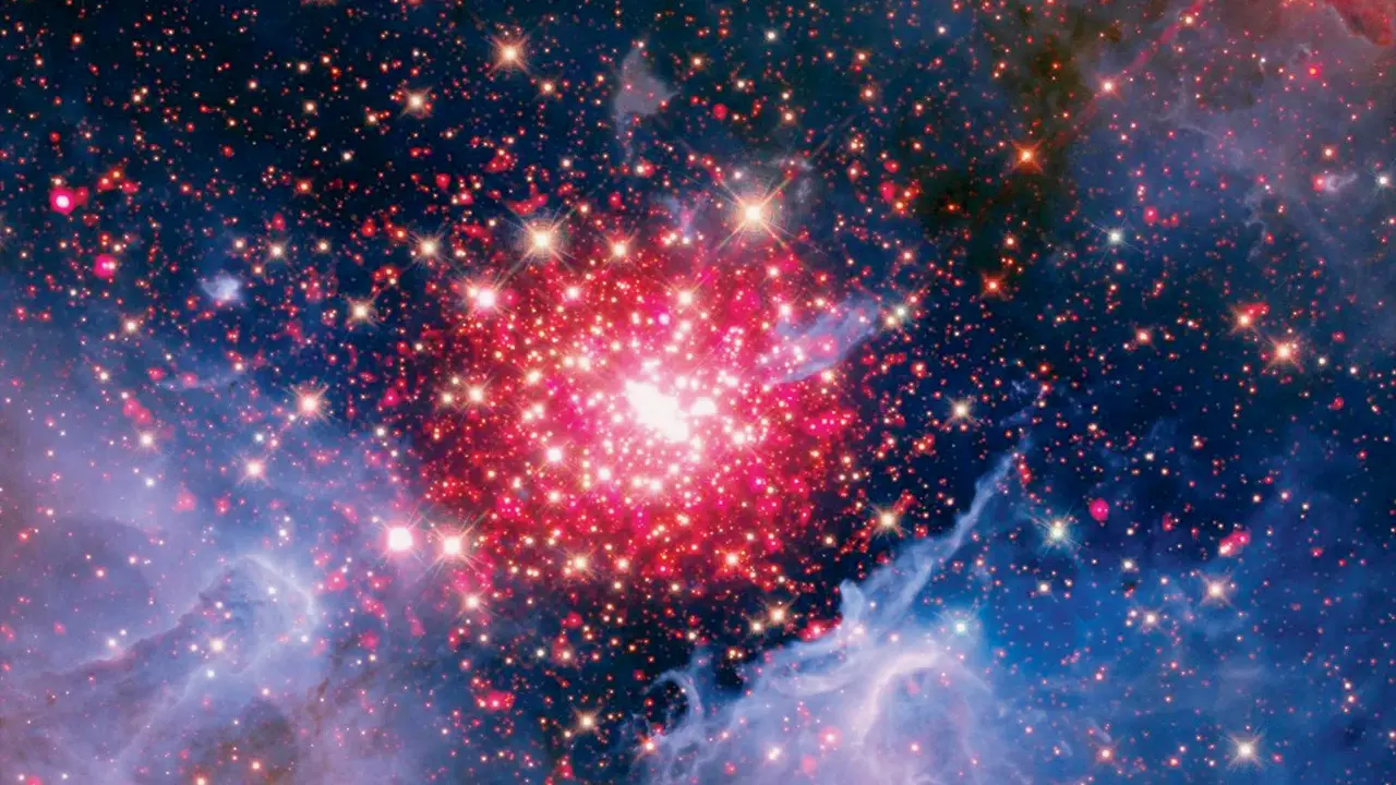 NASA unveils red, white and blue space images to mark US Independence Day NGC 3603, a colossal and brilliant star factory located in the Carina spiral arm of our Milky Way galaxy. PICS COURTESY/NASA