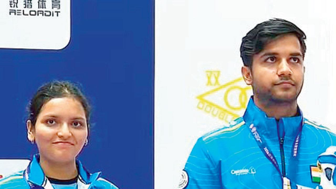 Sonam, Himanshu clinch 10m air rifle mixed team bronze Sonam Uttam Maskar and Himanshu Dhillon