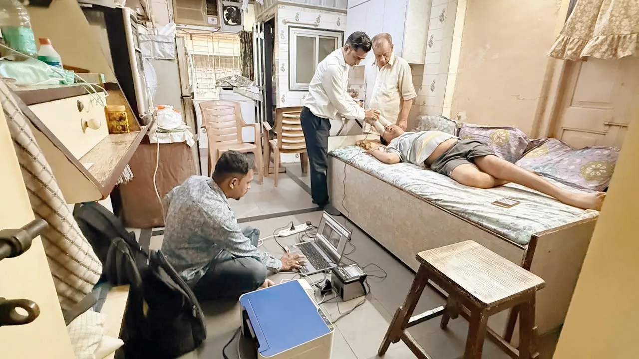 UIDAI officials at Devrath Shah’s home
