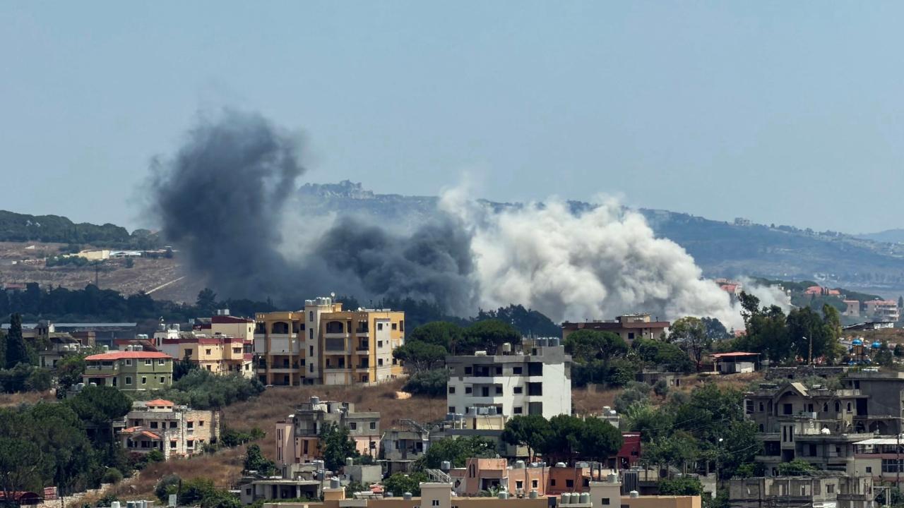 A ship caught fire in the Strait of Hormuz as tensions disrupted one of the world's busiest oil shipping routes. Iran's Revolutionary Guard later claimed it was targeting tankers in the strategic waterway.