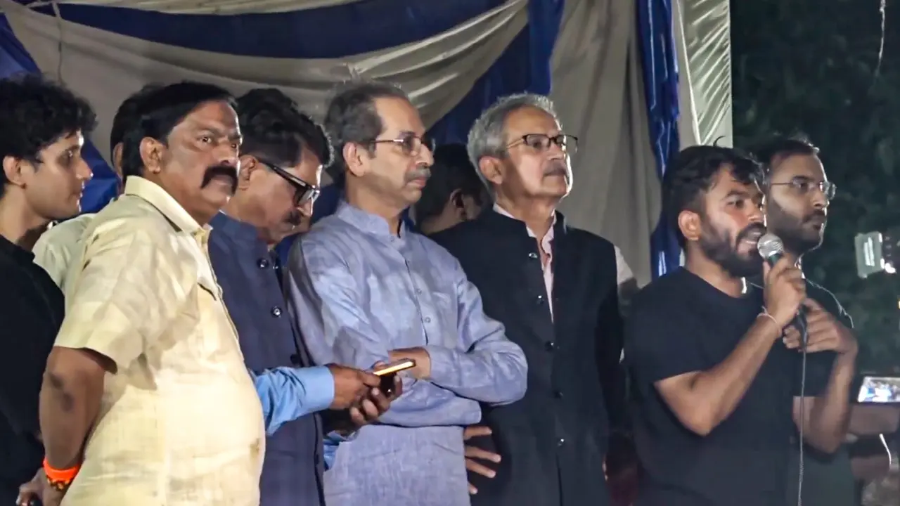 In Photos: Uddhav Thackeray joins CJP protest at Jantar Mantar in Delhi Pic/PTI