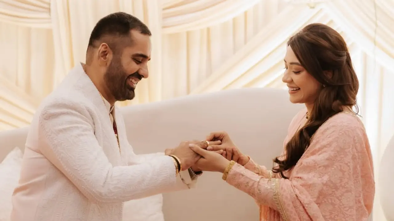 Actress Aanchal Singh announces engagement to longtime partner Mohit Chawla