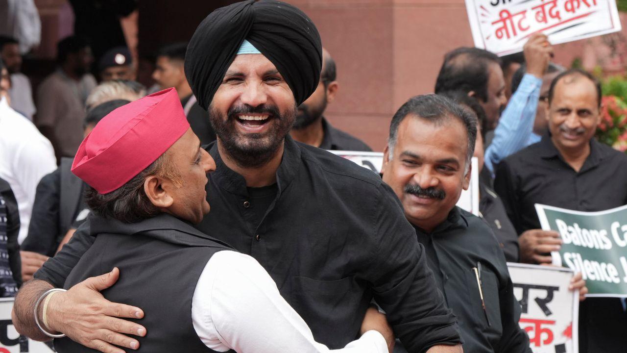 On Tuesday, all three of them were forcibly removed from the protest site outside the PM's residence as the Lok Sabha leader of the Opposition, Rahul Gandhi, urged more people to join the stir to embolden their call for the Education Minister's resignation over NEET paper leaks