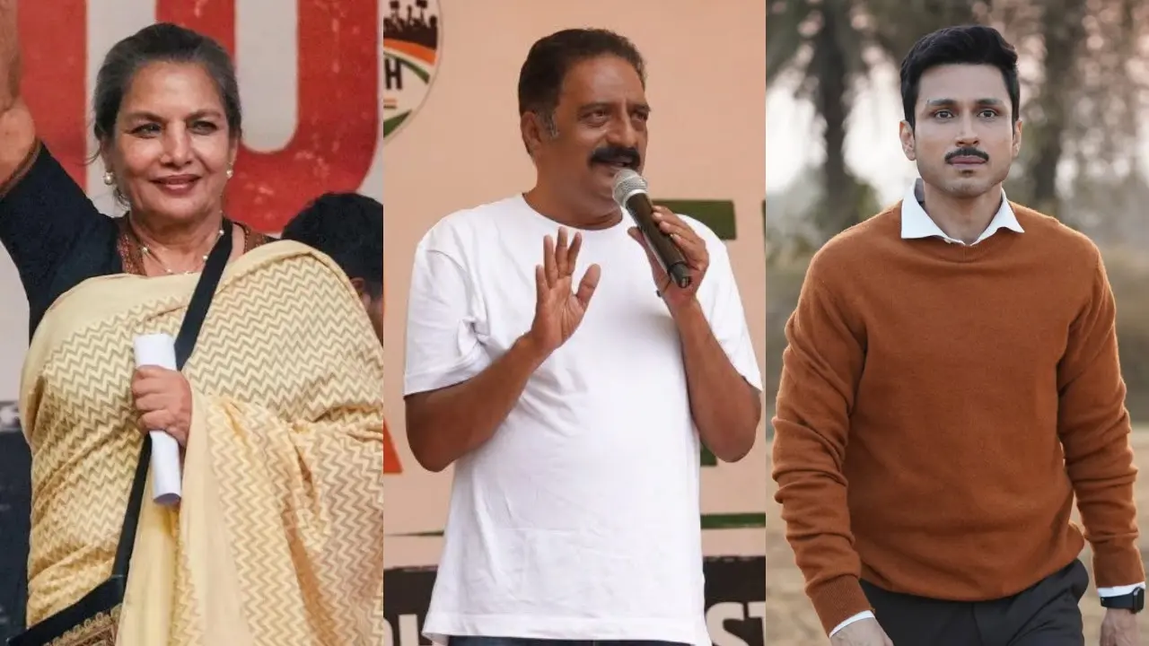CJP protest: Shabana Azmi to Prakash Raj, actors who stepped out to support Celebs at CJP protest (Pics/Instagram, X)