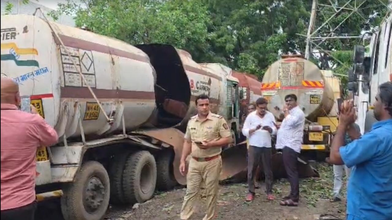 The officials said that four people were injured in the explosion
