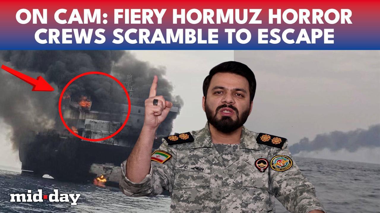 BREAKING: Two Oil Tankers Ablaze After Hormuz Explosion
