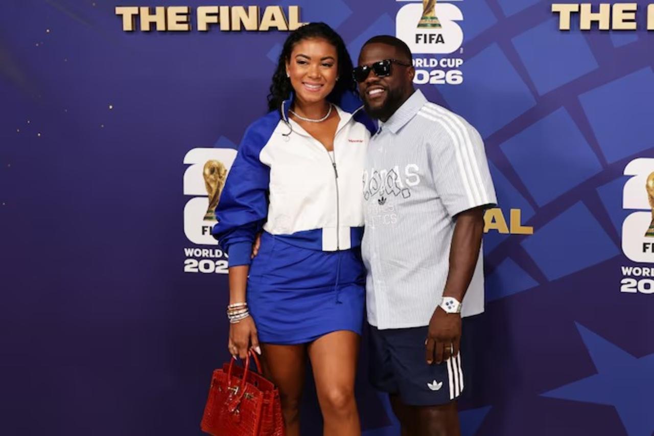 Kevin Hart and his wife, Eniko Parrish, arrived at the FIFA World Cup final in effortless style, sharing smiles as they posed for photographers before the highly anticipated clash between Spain and Argentina. Their cheerful appearance added to the excitement surrounding football's biggest night