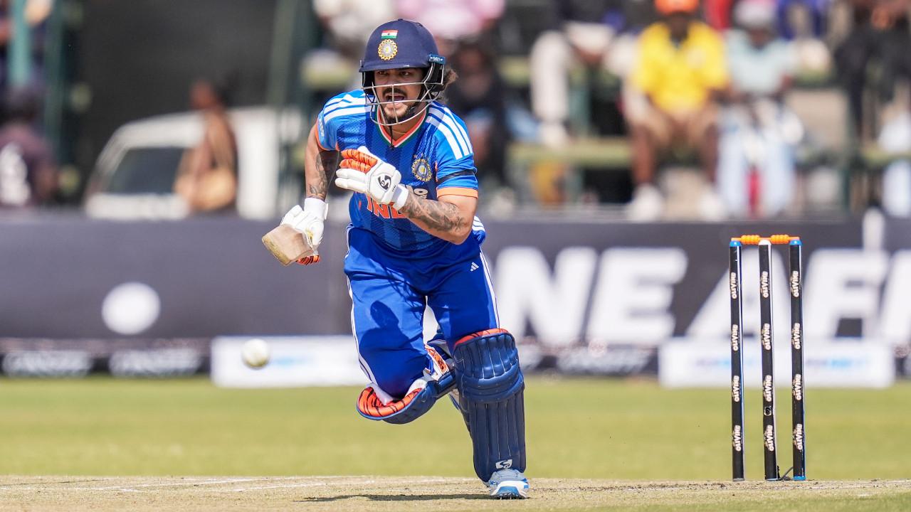 Ishan Kishan, Tilak Varma's stunning knocks help Team India cruise to 219 runs Ishan Kishan (Pic: X/@BCCI)