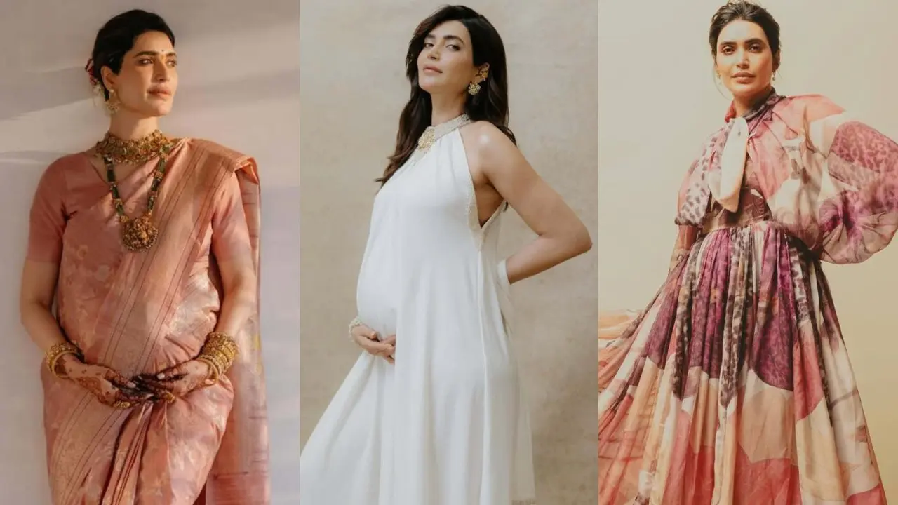 Karishma Tanna welcomes baby boy: Look back at her stylish maternity fashion Karishma Tanna maternity fashion (Pics/Instagram, Yogen Shah)