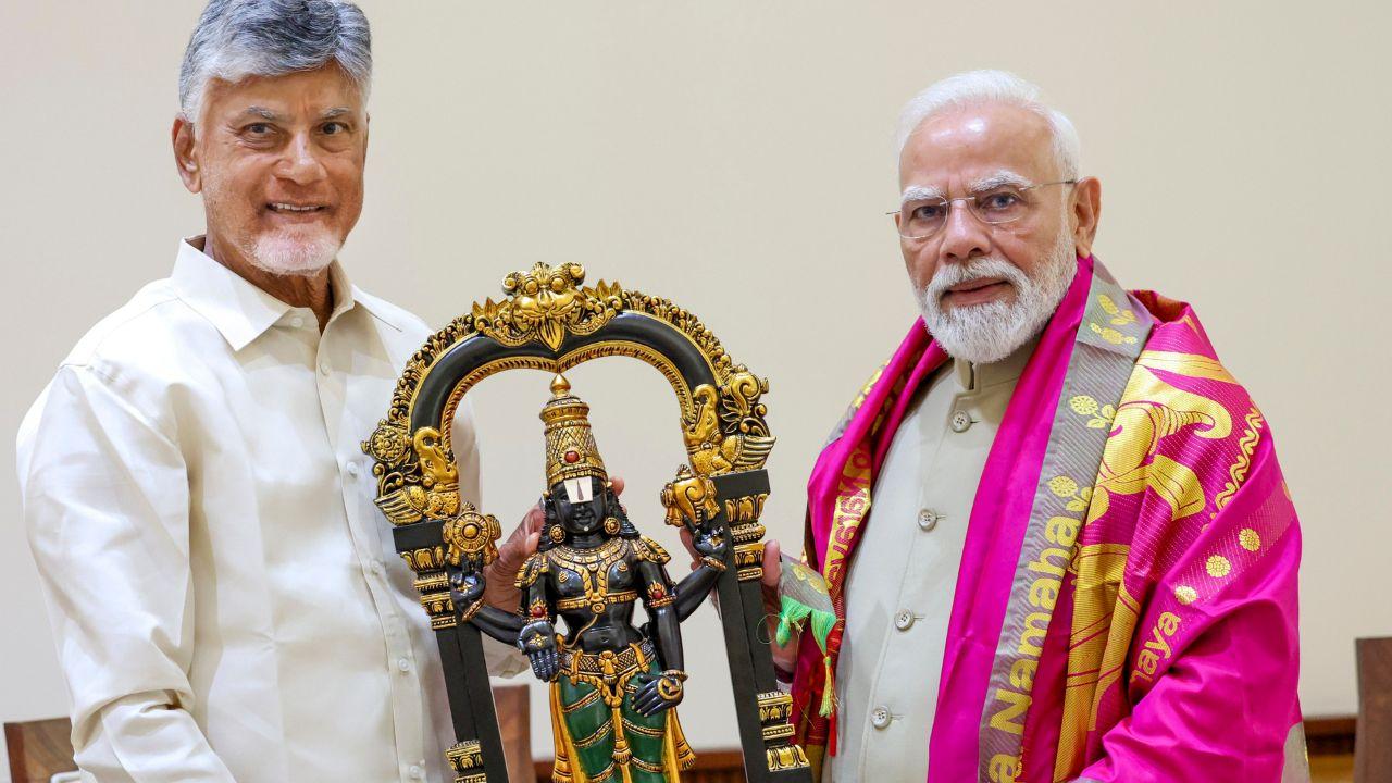 Naidu invited PM Modi to attend the inauguration of the Bhogapuram International Airport in Andhra Pradesh.