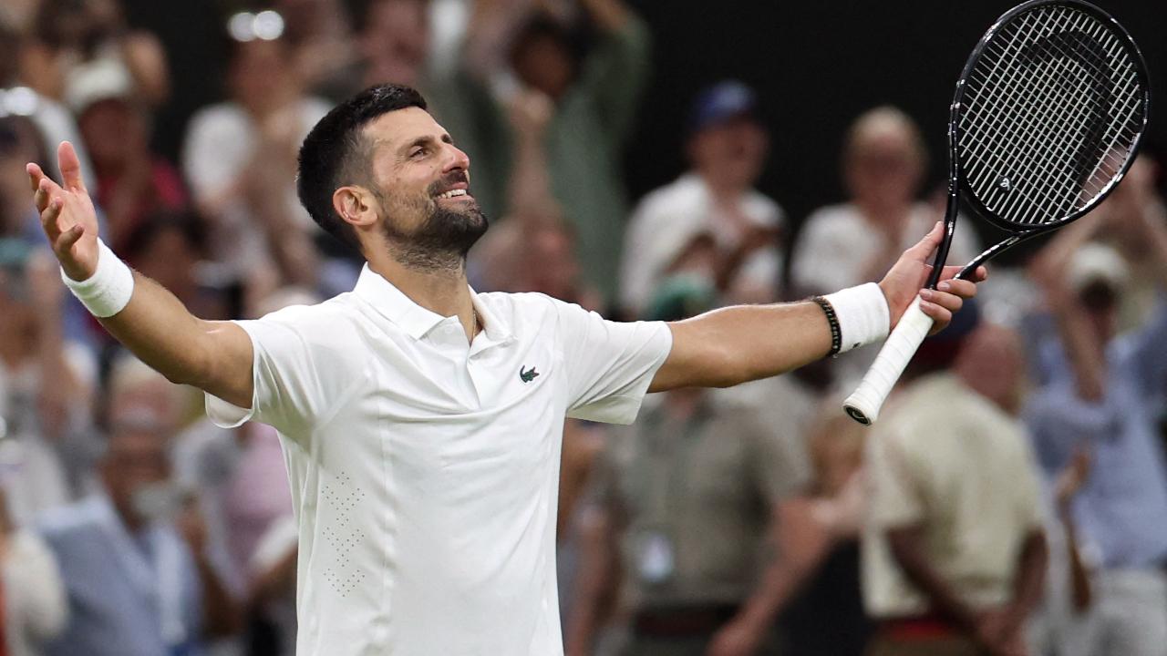 Wimbledon 2026: Novak Djokovic beats Felix Auger-Aliassime in five-set thriller Novak Djokovic (Pic: AFP)