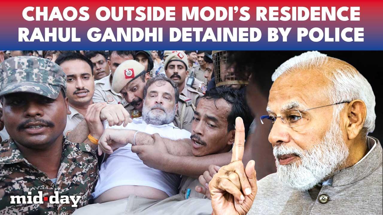 Delhi protests shocker: Rahul Gandhi lies down on the road, detained by police