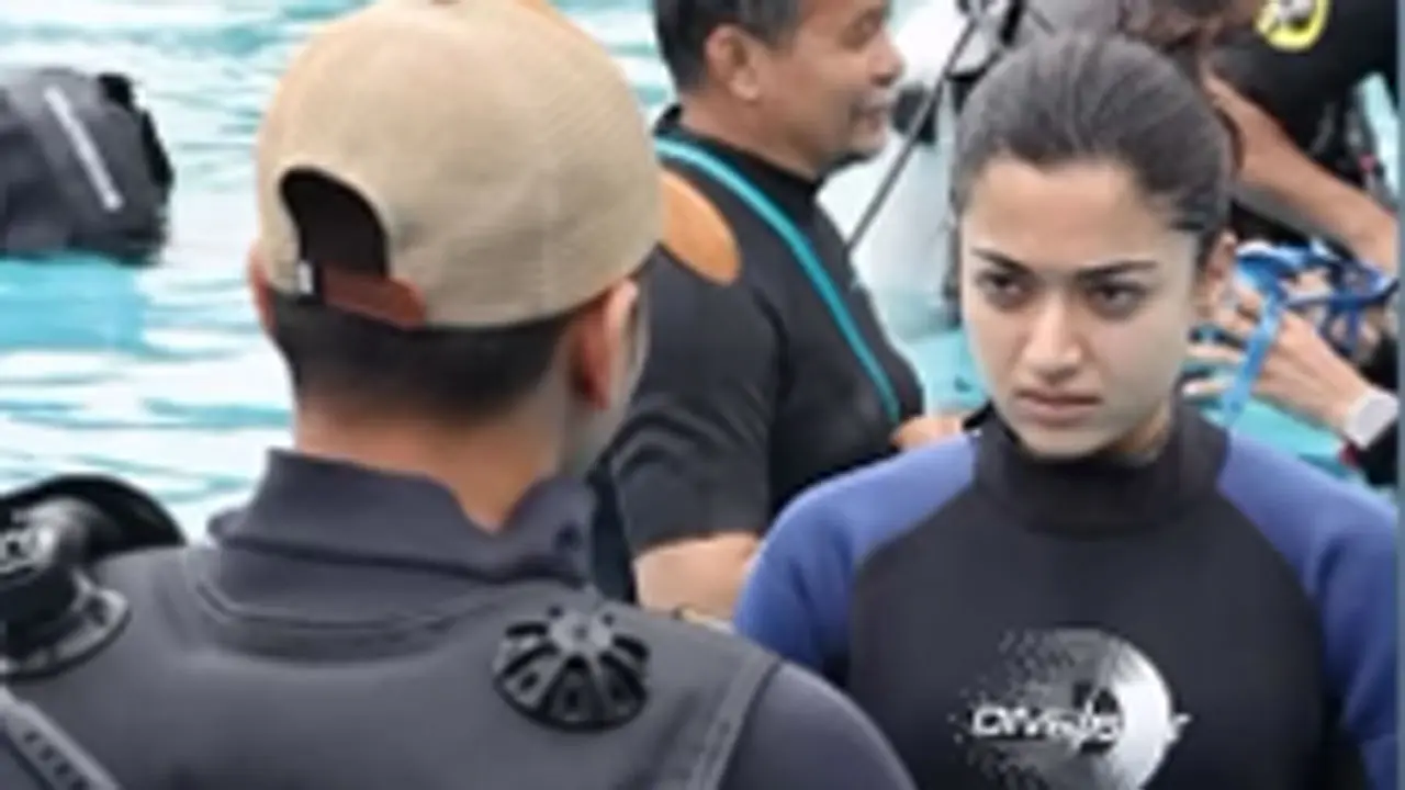 Mysaa: Rashmika Mandanna wraps India's first female underwater fight sequence Picture Courtesy/Rashmika Mandanna's Instagram account