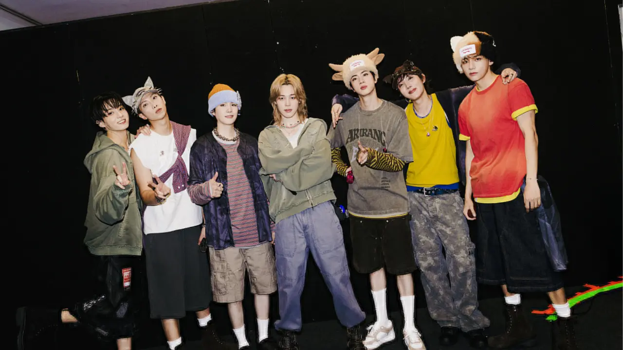 BTS create history in London with record 1.3 lakh fans at Tottenham Hotspur Stadium BTS Members (Pic via X)