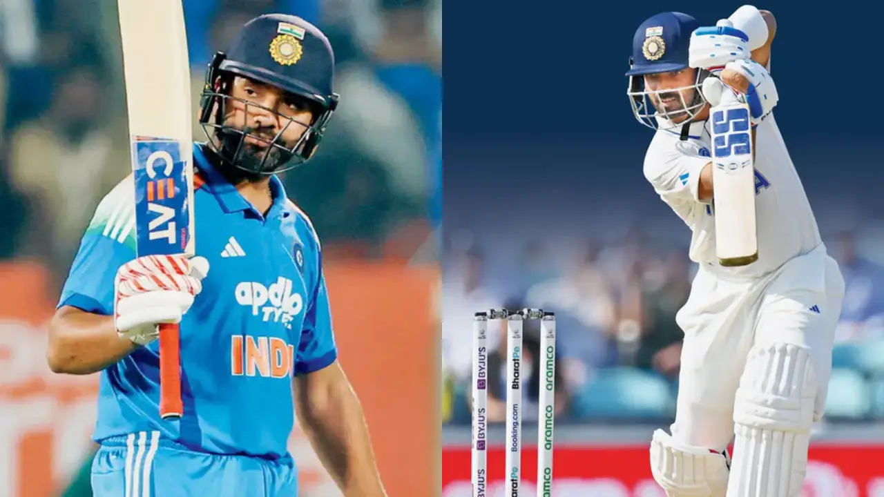 Rohit Sharma leads tribute for Team India's veteran batsman Ajinkya Rahane Rohit Sharma, Ajinkya Rahane (Pic: File Pic)