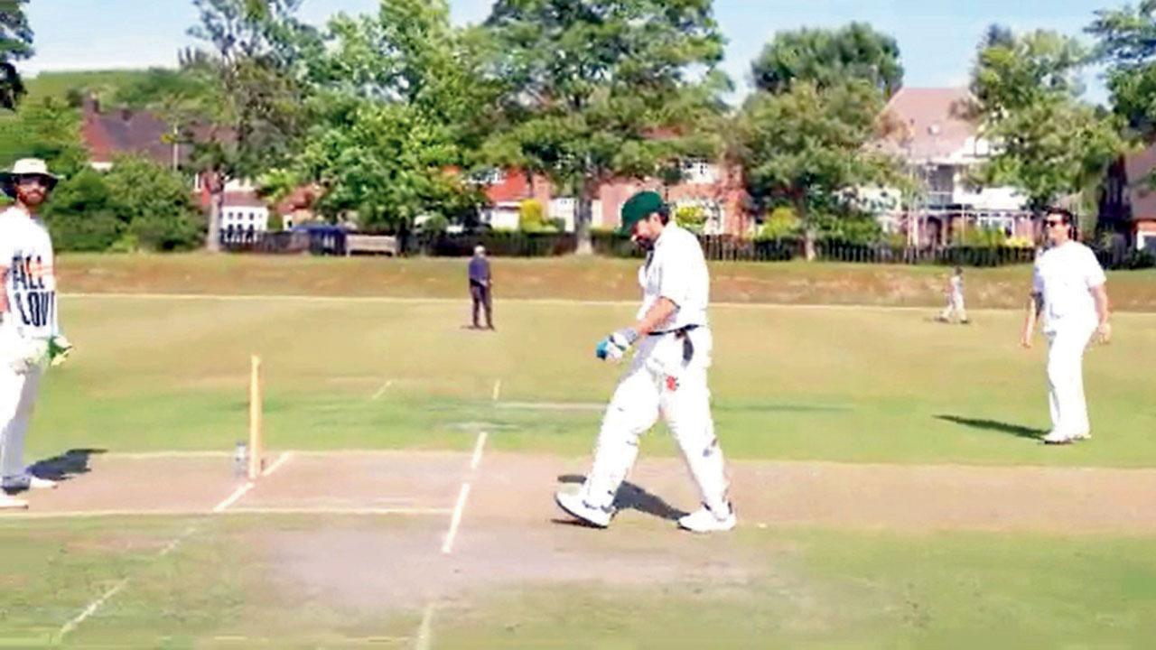 Saif Ali Khan on the pitch. Pic/By Special Arrangement