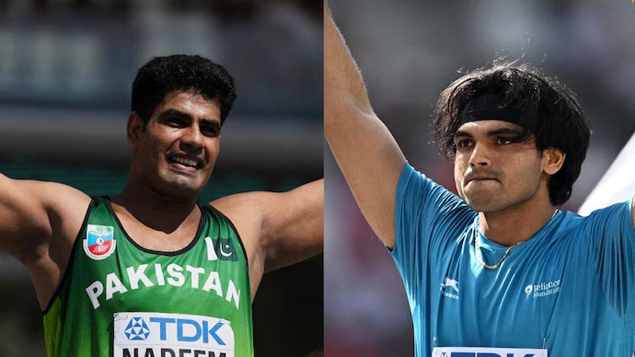 CWG 2026 | Javelin throw: India’s Neeraj faces Arshad test Arshad Nadeem and Neeraj Chopra. Pics/AFP